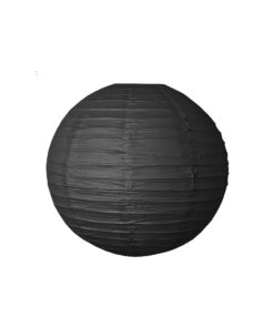 Plain black paper lantern