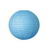 Light Blue Round Paper Lantern 12in