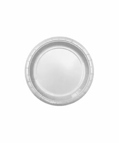 Silver Paper Plates 12x9in