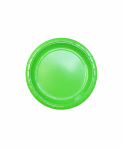 Lime Green Paper Plates 12x9in