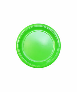 Lime Green Paper Plates 12x9in