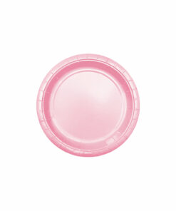 Baby Pink Paper Plates 12x9in