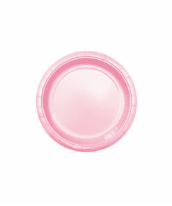 Baby Pink Paper Plates 12x9in