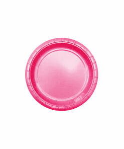 Hot Pink Paper Plates 12x9in