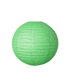 Green Round Paper Lantern 10in