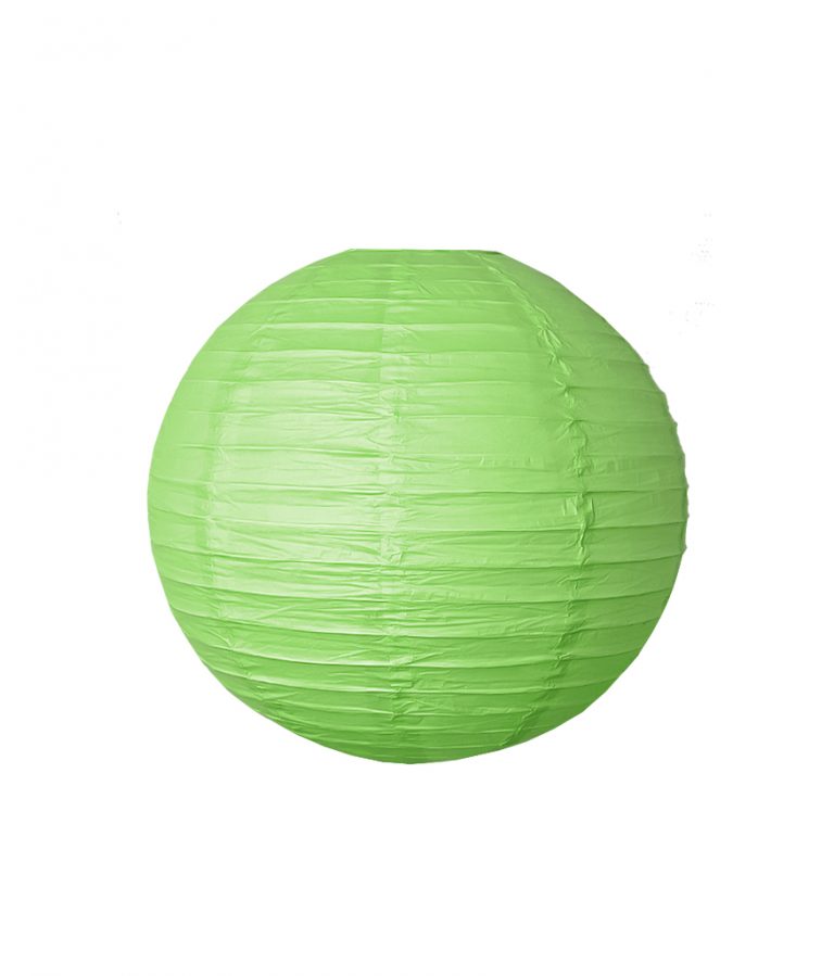 Lime Green Round Paper Lantern 10in LookSharpStore