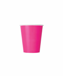 Hot Pink Paper Cups 20X9oz