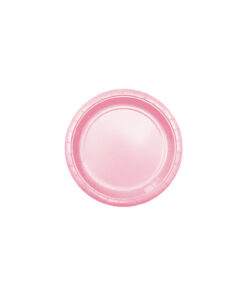 Baby Pink Paper Plates 20x7in