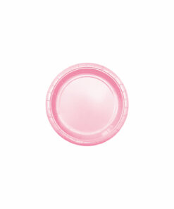 Baby Pink Paper Plates 20x7in