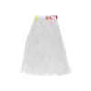 Long hula skirt with flower in white colour in size of 80cm