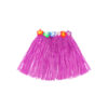 Short hula skirt with flowers in hot pink colour in size of 40cm