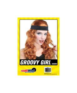 Groovy girl wig in Auburn colour with curls