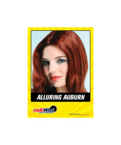 Alluring auburn female wig