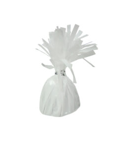 White foil balloon weight