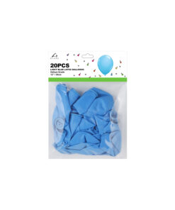 Alternative view of Blue Plain Latex Balloons 12inch 20pk