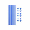 Royal Blue Balloon Stick & Cup Set 12pk