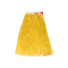 Long hula skirt with flower in yellow colour in size of 80cm
