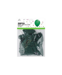 Alternative view of Dark Green Plain Latex Balloons 12inch 20pk