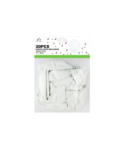 Alternative view of White Latex Plain Balloons 12inch 20pk