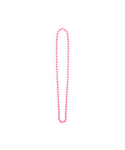 Neon pink bead necklace