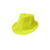 Neon yellow sequin fedora
