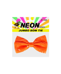 Neon Orange Jumbo Bow Tie