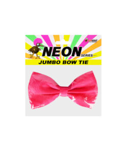 Neon Pink Jumbo Bow Tie