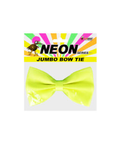 Neon Yellow Jumbo Bow Tie