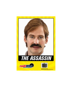 The Assassin fake moustace in brown colour