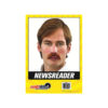 The newsreader moustache in orange/brown