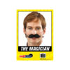 The magician twirled moustache in dark brown/black