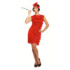 Flapper Lady Red Adults
