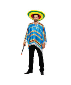 Blue Poncho Adult