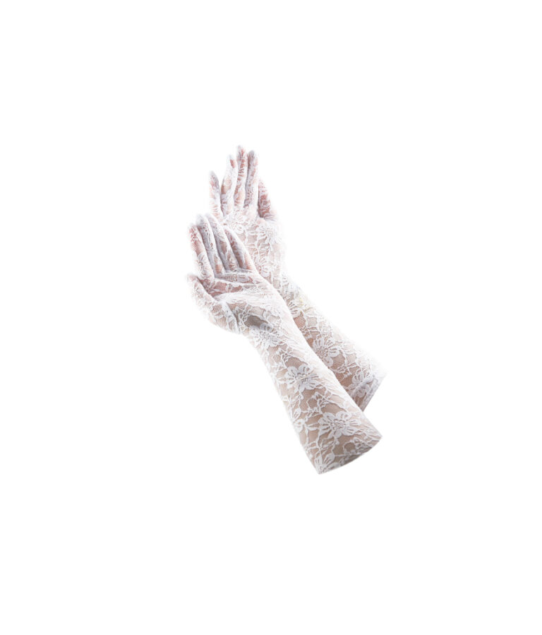 White Long Lace Gloves LookSharpStore