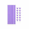 Purple Balloon Stick & Cup Set 12pk
