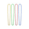Metallic multicolor bead necklace coming in pack of 4