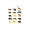 Assorted wild animal figures in pack of 15