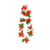 Mixed Colour Flower Lei (Red, Green & White)