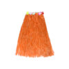 Long hula skirt with flower in orange colour in size of 80cm