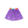 Short hula skirt with flowers in purple colour in size of 40cm