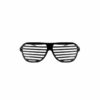 Black Shutter Shade Glasses