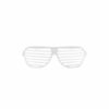White Shutter Shade Glasses