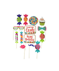 Lollipop birthday party photo props