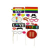 Rainbow pride party photo props