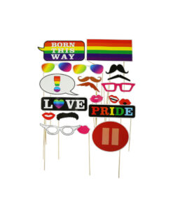 Rainbow pride party photo props