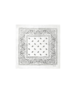 White bandana in cotton material