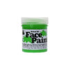Dark green face paint for school art, decoration and costumes coming in 60ml tub