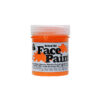 Orange face paint for school art, decoration and costumes coming in 60ml tub