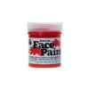 Red face paint for school art, decoration and costumes coming in 60ml tub