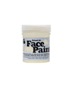 White face paint for school art, decoration and costumes coming in 60ml tub